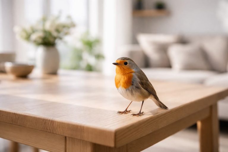 oiseau dans maison